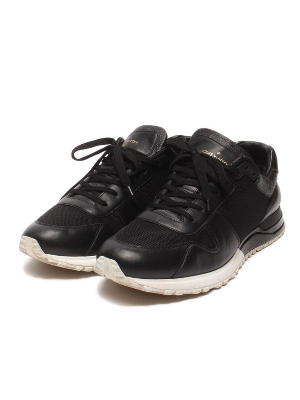 Louis Vuitton Low-Top Sneakers Run Away Line Monogram Eclipse 8.5